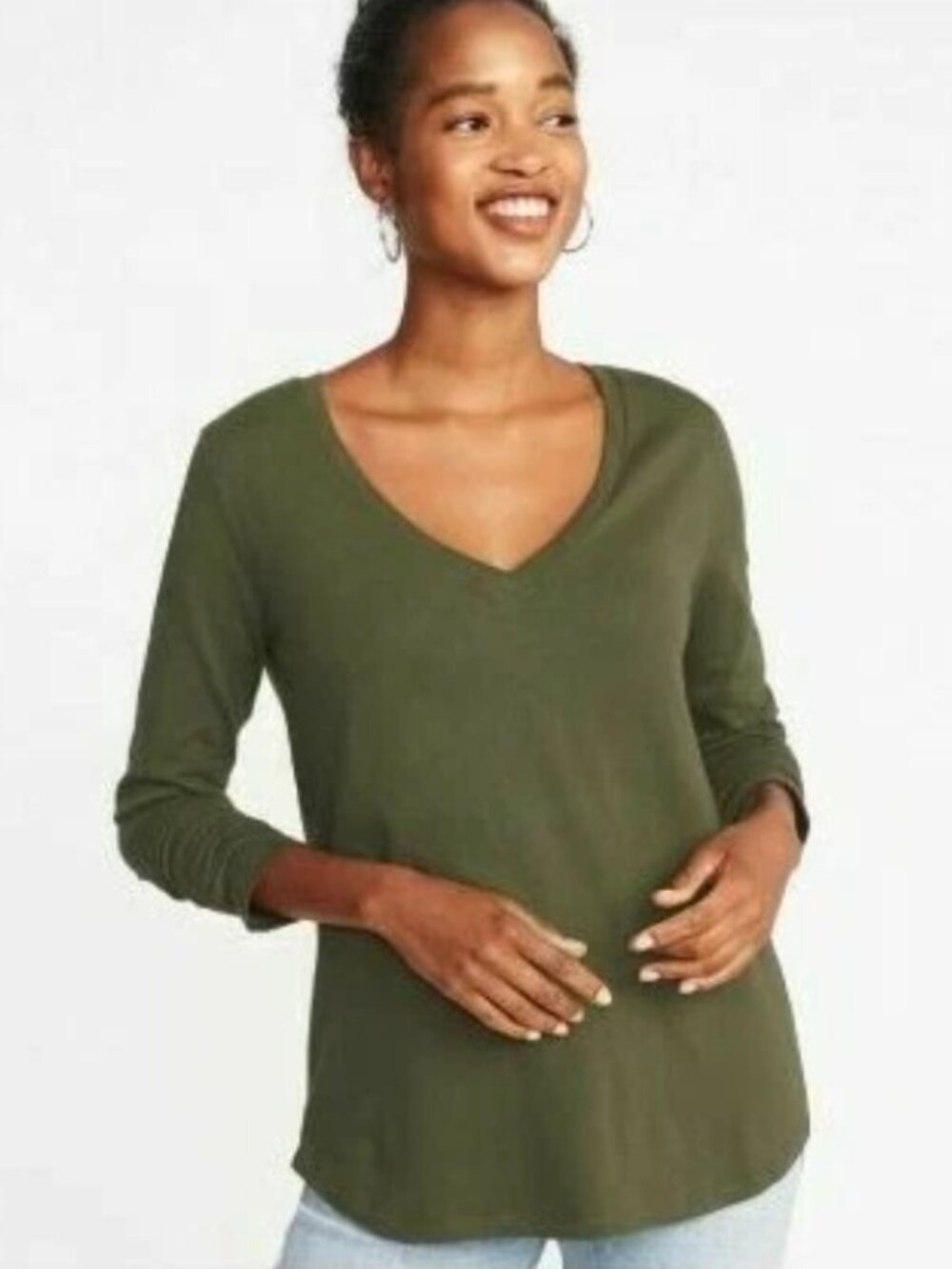 Old Navy Boyfriend fit long sleeve drop shoulder tee size XXL